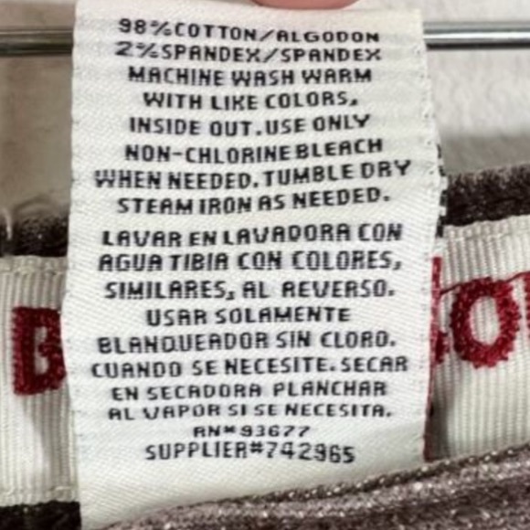 Bisou Bisou Jeans brown distressed look size 6 flair leg - Picture 6 of 12